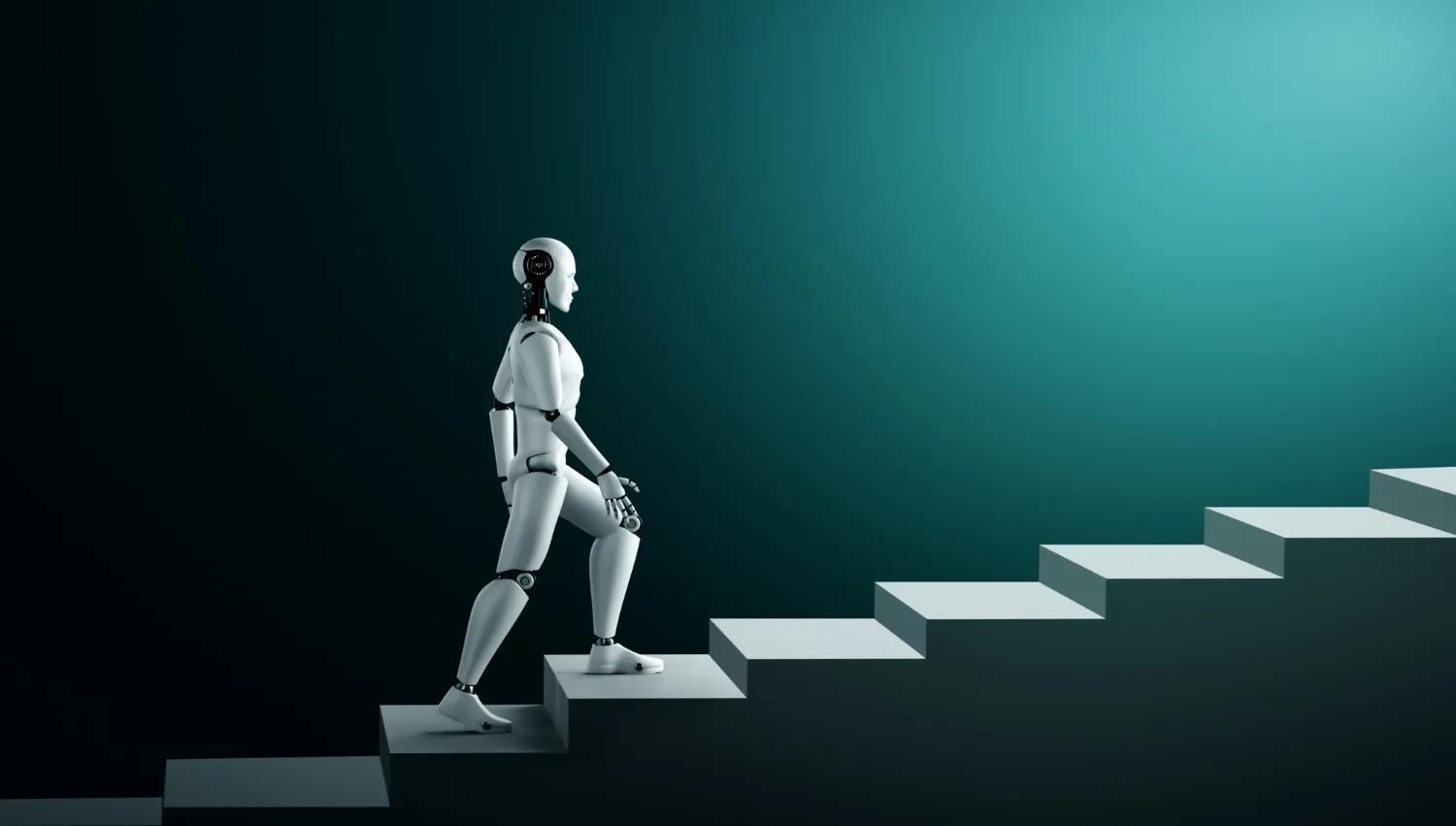 Timeline illustration of the evolution of artificial intelligence
